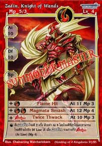 Zadin, Knight of Wands