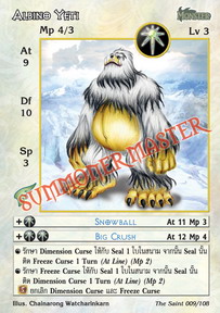 Albino Yeti